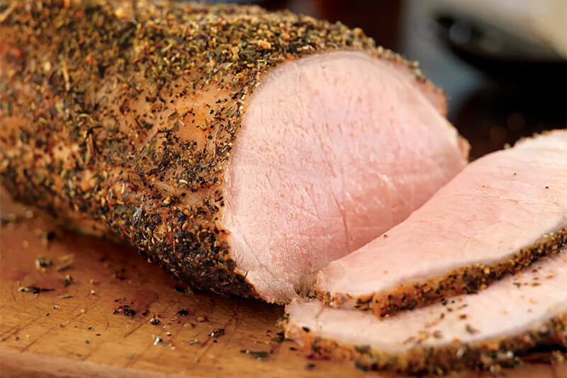 Boneless Pork Loin Roast with Herbed Pepper Rub