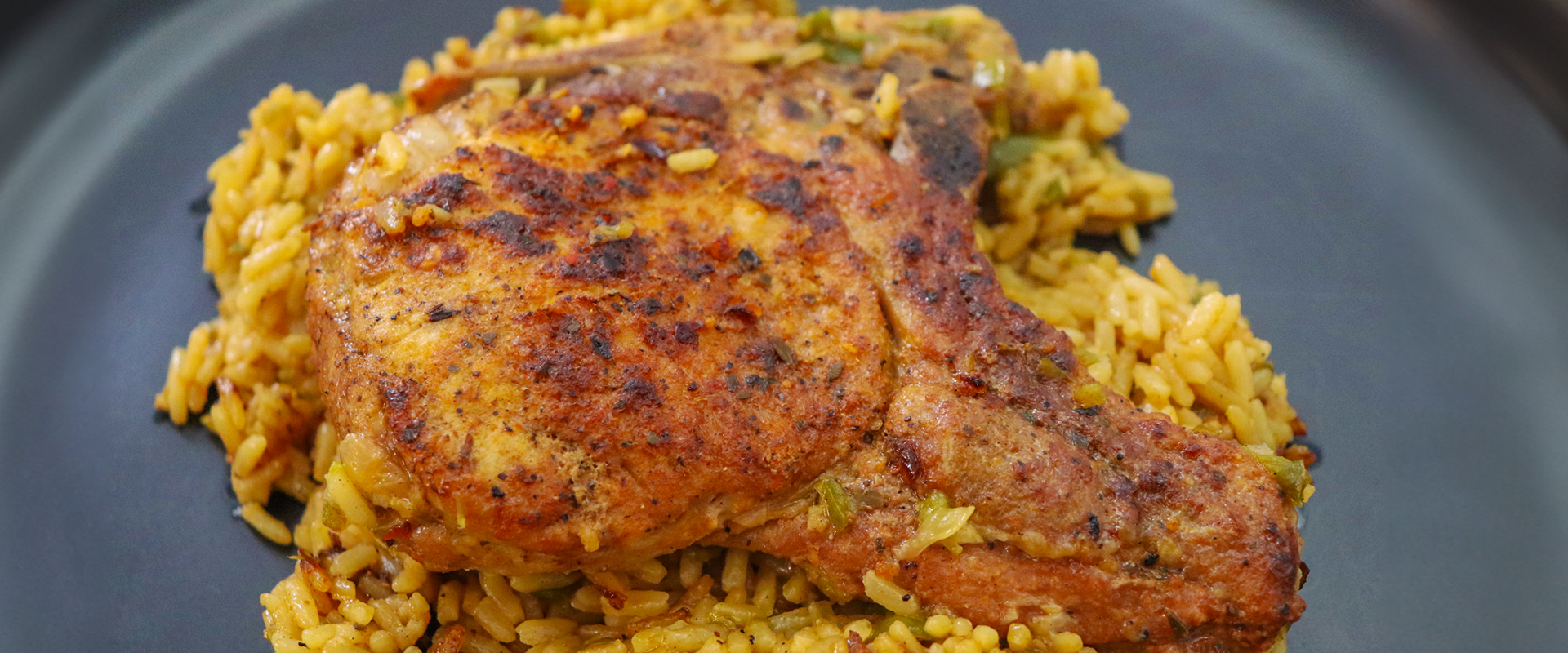 Cajun Pork Chop and Rice - Soulful Pork