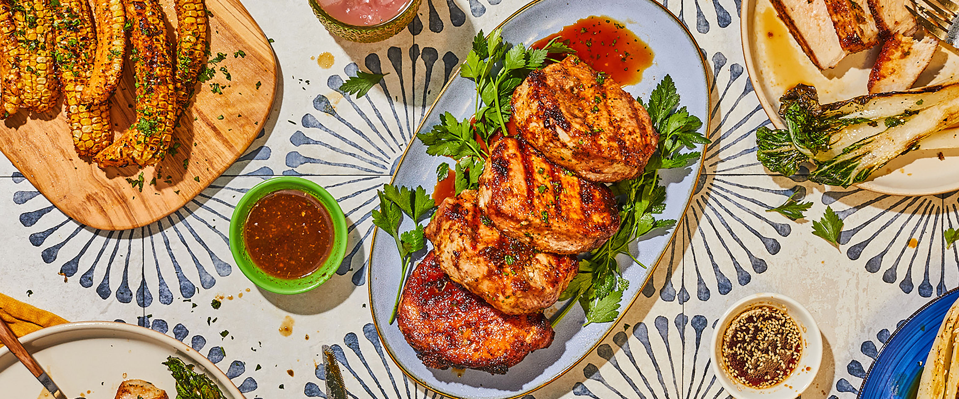 Grilled Korean BBQ Inspired Pork Chops - Soulful Pork